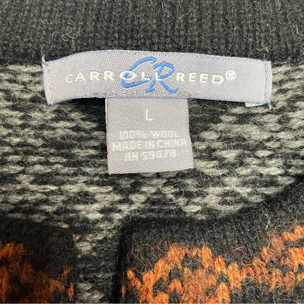 Carroll Reed 100% Wool Cardigan Sweater - Picture 6 of 8
